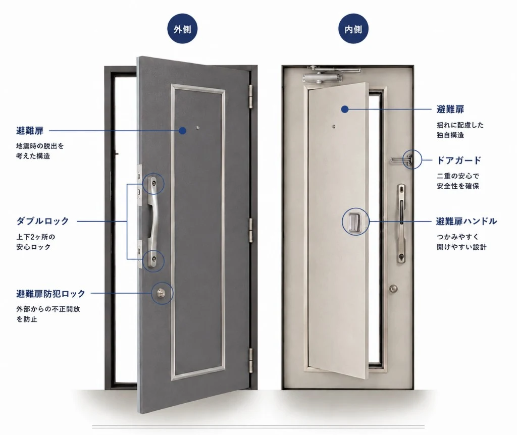 2DOOR デレマース 製品正面